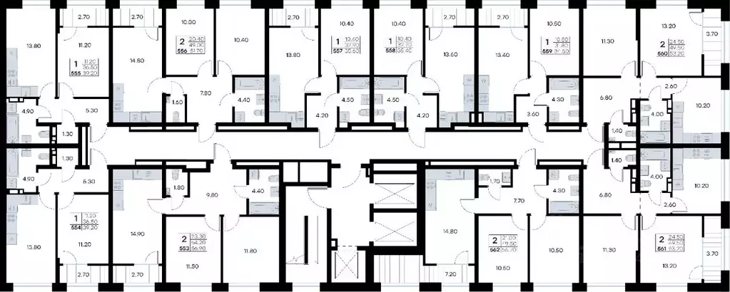 2-к кв. Приморский край, Владивосток ул. Нейбута, 135 (53.2 м) - Фото 2