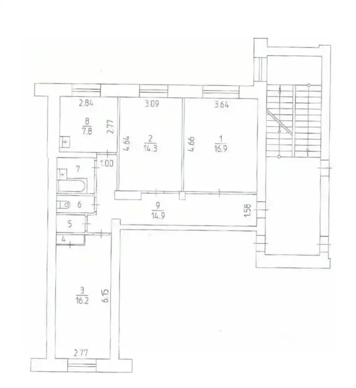 3-к кв. Пермский край, Пермь ул. Полины Осипенко, 56 (76.6 м) - Фото 1