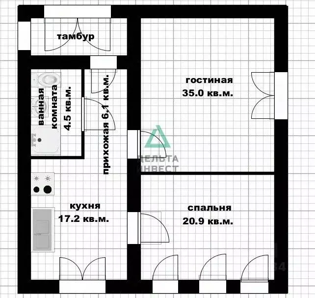 Дом в Башкортостан, Уфа Лесозаводская ул., 5 (84 м) - Фото 1