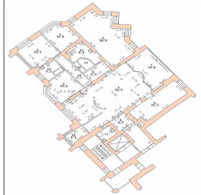 6-к кв. Свердловская область, Екатеринбург ул. Московская, 1 (229.7 м) - Фото 1