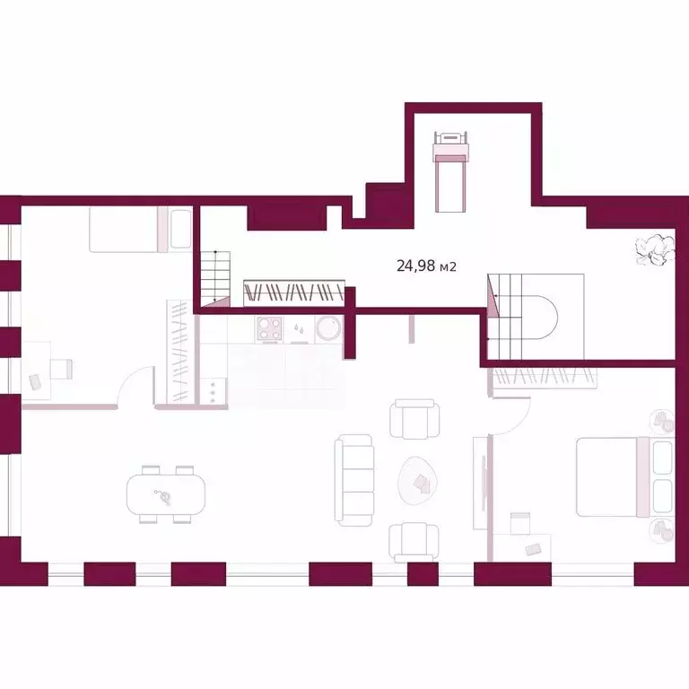 2-комнатная квартира: Тюмень, улица Герцена, 33 (164.51 м) - Фото 1