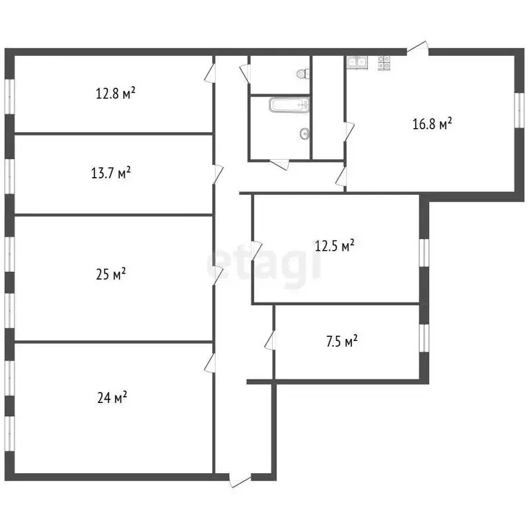 Квартира-студия: Санкт-Петербург, Гороховая улица, 46Б (17.7 м) - Фото 1