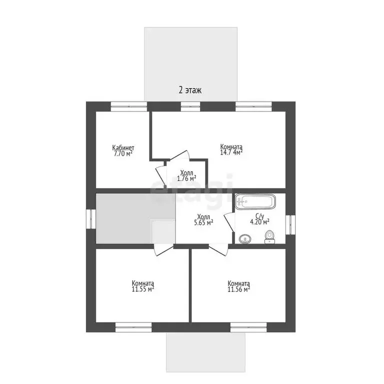 Дом в Феодосия, СПК Геотехник, Виноградная улица (183.1 м) - Фото 2