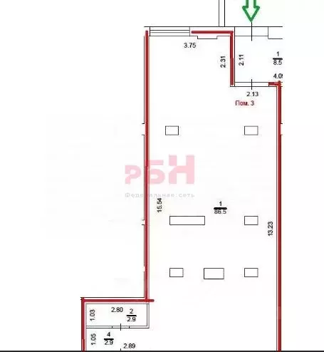 Торговая площадь в Тюменская область, Тюмень ул. Тимофея Чаркова, 28 ... - Фото 2