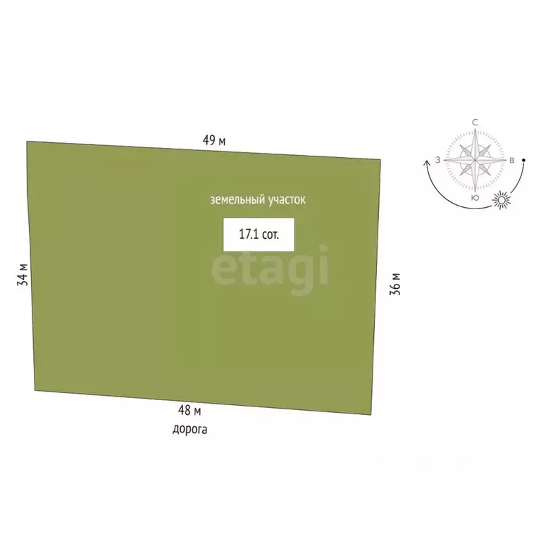 Участок в Вологодская область, Череповецкий район, д. Вешняки  (17.1 ... - Фото 2