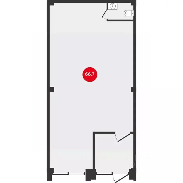 Офис в Новосибирская область, Новосибирск Первомайская ул., 43 (67 м) - Фото 1