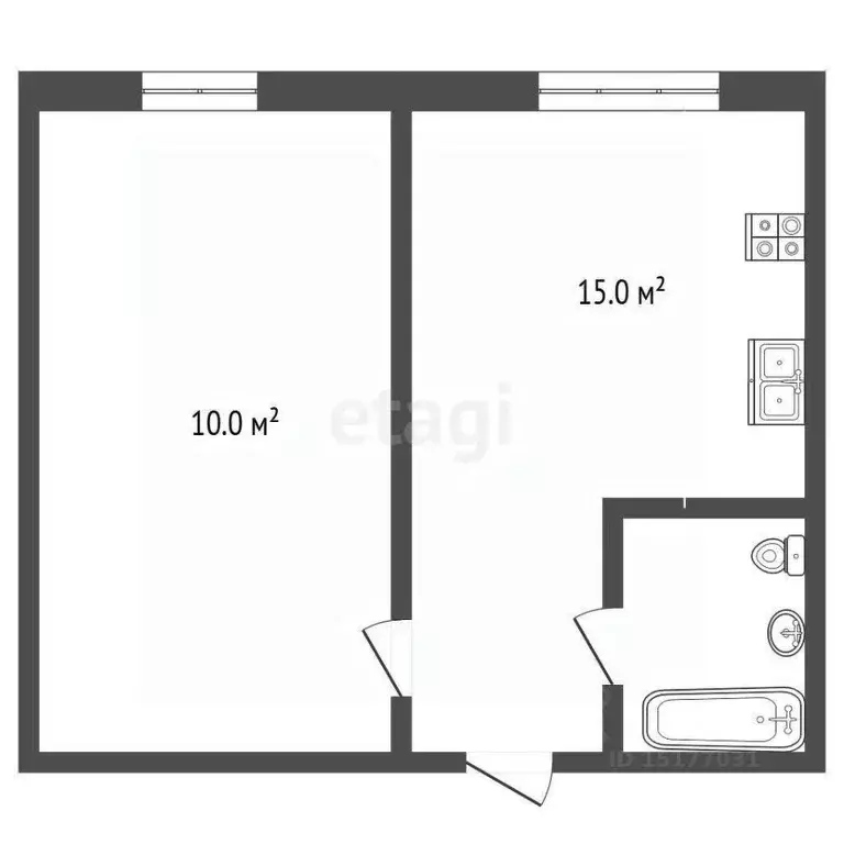 Комната Ямало-Ненецкий АО, Новый Уренгой Ленинградский просп., 10Г ... - Фото 2