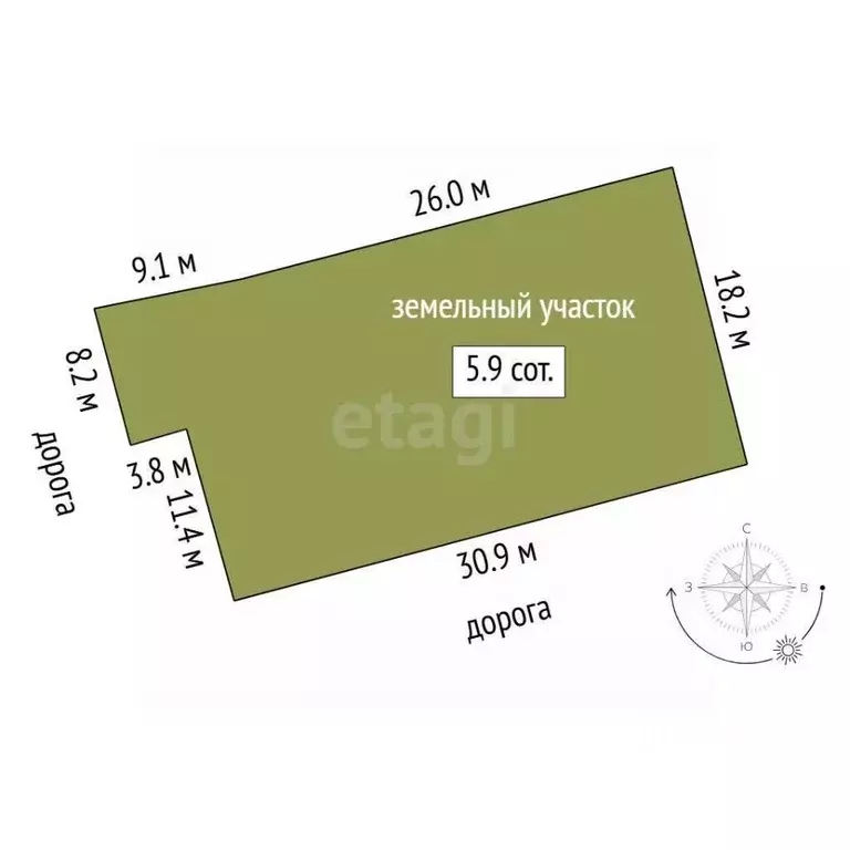 Участок в Тюменская область, Тюменский район, с. Ембаево  (6.0 сот.) - Фото 1