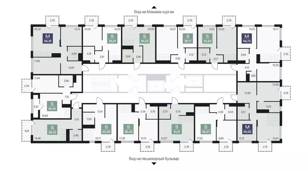 2-к кв. Волгоградская область, Волгоград просп. Имени В.И. Ленина, 59Г ... - Фото 2