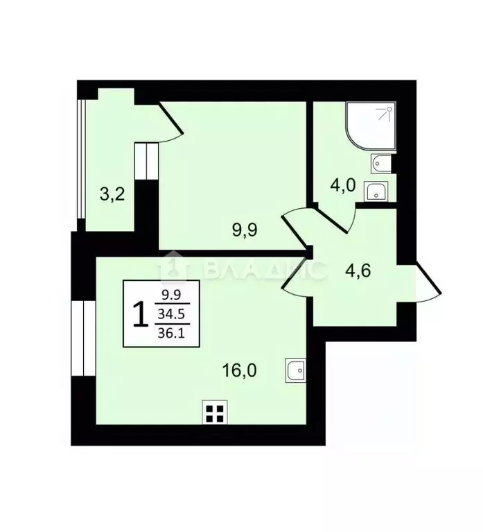 1-к кв. Владимирская область, Суздаль Советская ул., 61 (36.1 м) - Фото 0