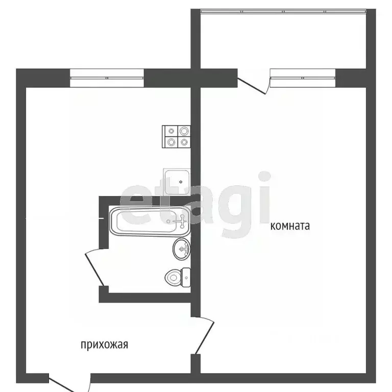 1-к кв. Камчатский край, Петропавловск-Камчатский Солнечная ул., 19/1 ... - Фото 2