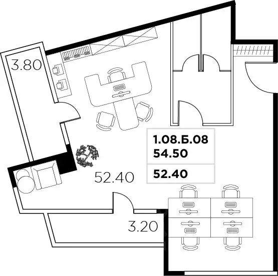 Офис в Москва ул. Маршала Прошлякова, 23 (59 м) - Фото 2