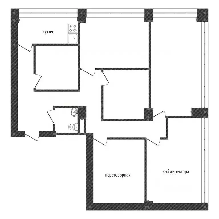 Офис в Башкортостан, Уфа ул. 50 лет СССР, 34 (130 м) - Фото 1