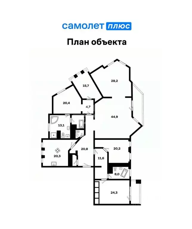 5-к кв. Свердловская область, Екатеринбург ул. Карла Маркса, 12 (242.4 ... - Фото 1