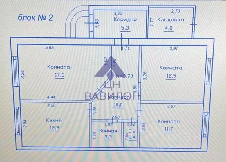 Дом в Ростовская область, Волгодонск Лазоревый просп. (84 м) - Фото 1