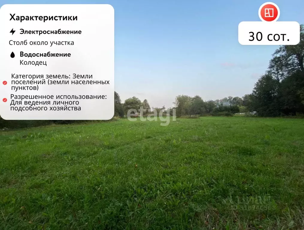 Участок в Московская область, Серпухов городской округ, д. Дубачино  ... - Фото 0
