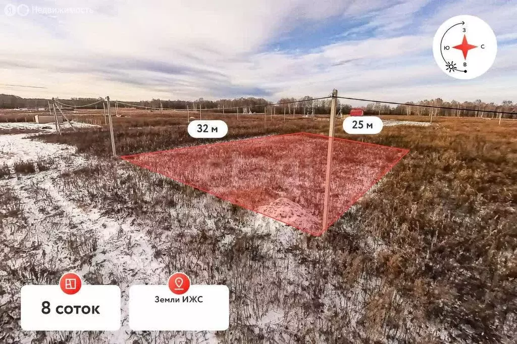 Участок в Тюменский муниципальный округ, Червишевский тракт, 7-й ... - Фото 2