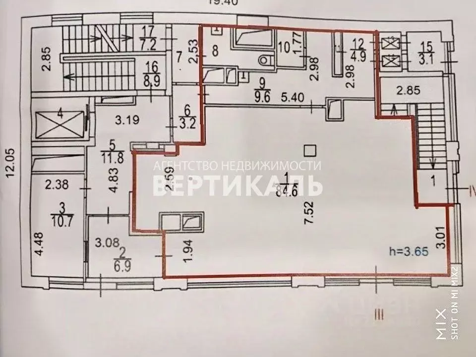 Помещение свободного назначения в Москва Большая Татарская ул., 5 (137 ... - Фото 1