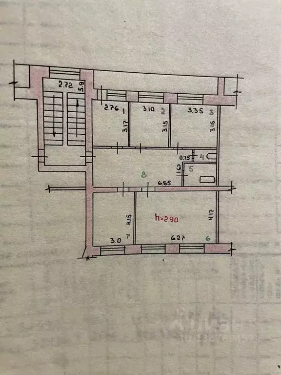 4-к кв. Хакасия, Абакан ул. Вяткина, 27 (92.1 м) - Фото 2