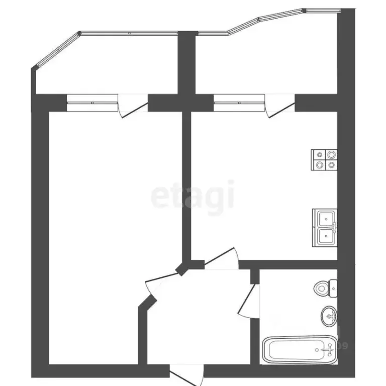 1-к кв. Мордовия, Саранск Волгоградская ул., 124 (39.1 м) - Фото 1