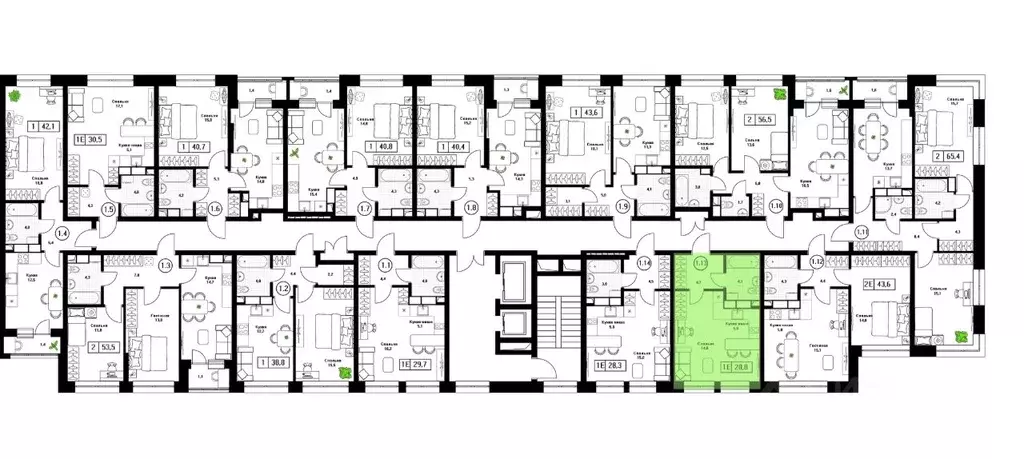 Студия Московская область, Пушкино Пушкино Град жилой комплекс, к2 ... - Фото 2