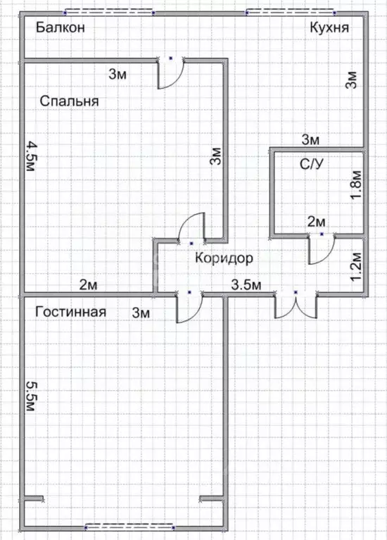 2-к кв. Дагестан, Дербент просп. Агасиева, 10 (54.0 м) - Фото 2