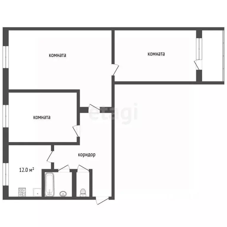 3-к кв. Ярославская область, Ярославль Московский просп., 123к3 (82.0 ... - Фото 2