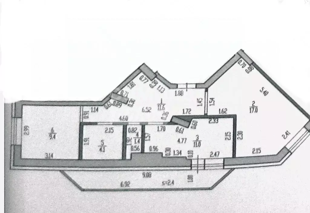 2-к кв. Брянская область, Брянск Красноармейская ул., 100 (54.0 м) - Фото 2