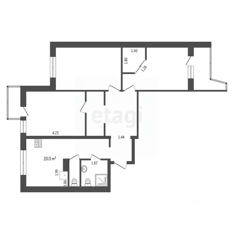 3-к кв. Крым, Ялта ул. Киевская, 52 (130.0 м) - Фото 2