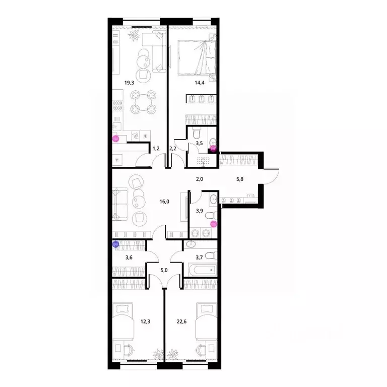 4-к кв. Владимирская область, Киржач Красный Октябрь мкр, ул. ... - Фото 1