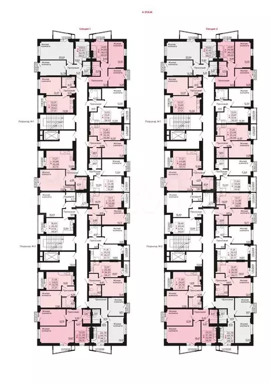 1-к. квартира, 34,9 м, 4/9 эт. - Фото 1