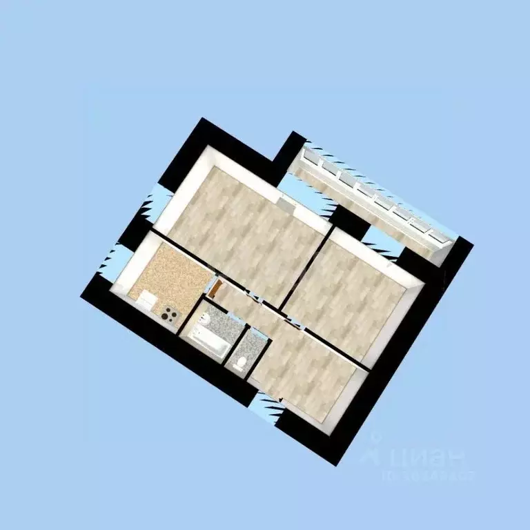 2-к кв. Башкортостан, Уфа ул. Орджоникидзе, 18 (54.0 м) - Фото 1