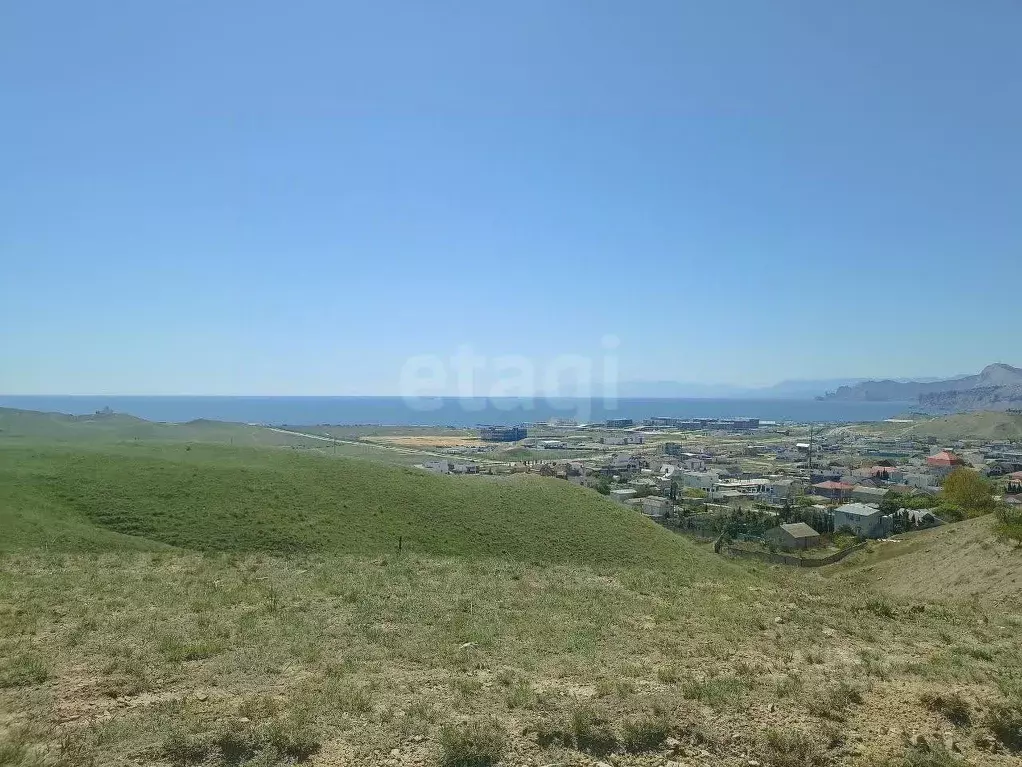 Участок в Крым, Судак муниципальный округ, с. Миндальное, Солнечная ... - Фото 1