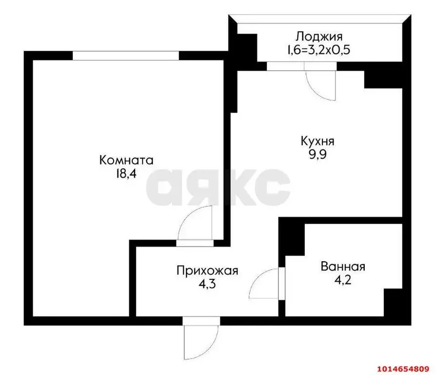 1-комнатная квартира: Краснодар, улица Героев-Разведчиков, 11/3 (36.8 ... - Фото 0