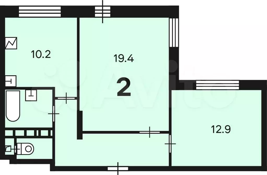 Аукцион: 2-к. квартира, 56,2 м, 12/16 эт. - Фото 0