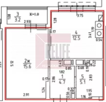 1-к кв. Калининградская область, Калининград ул. Генерала Челнокова, ... - Фото 2