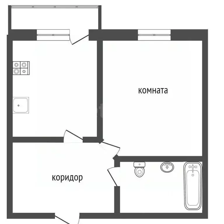 1-к кв. Смоленская область, Смоленск ул. Куриленко, 13 (37.4 м) - Фото 1