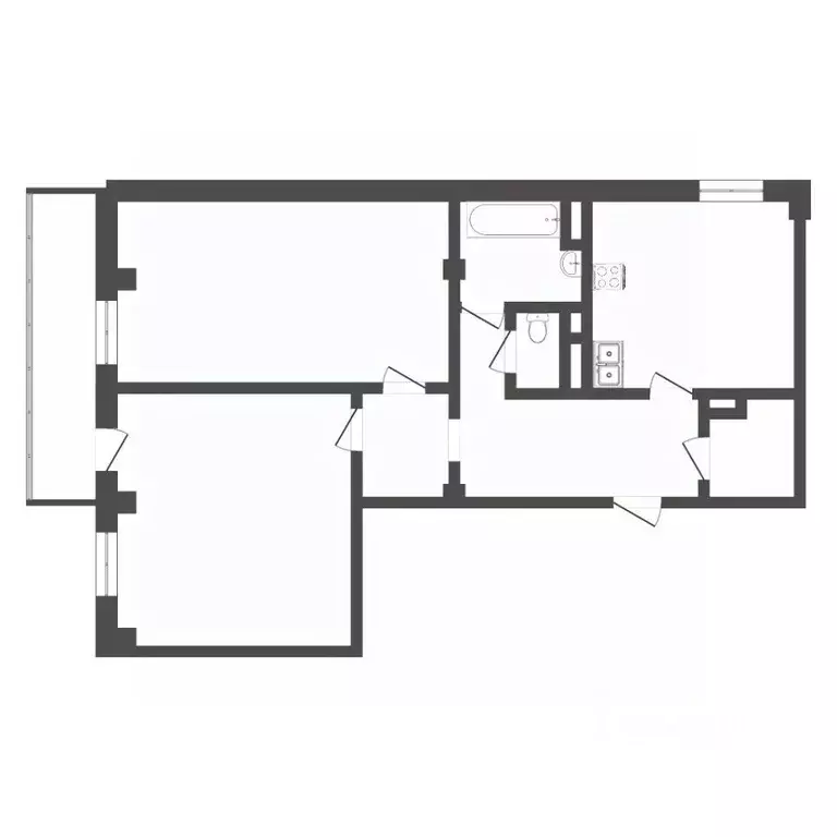 2-к кв. Тюменская область, Тюмень Комсомольская ул., 75 (99.2 м) - Фото 0