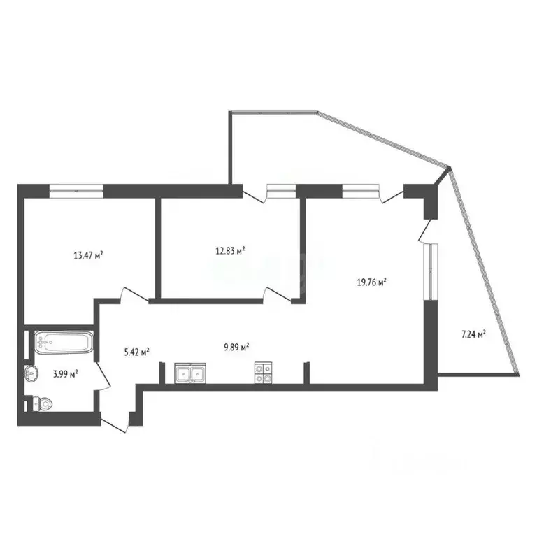 3-к кв. Крым, Ялта муниципальный округ, Виноградное пгт ш. ... - Фото 2