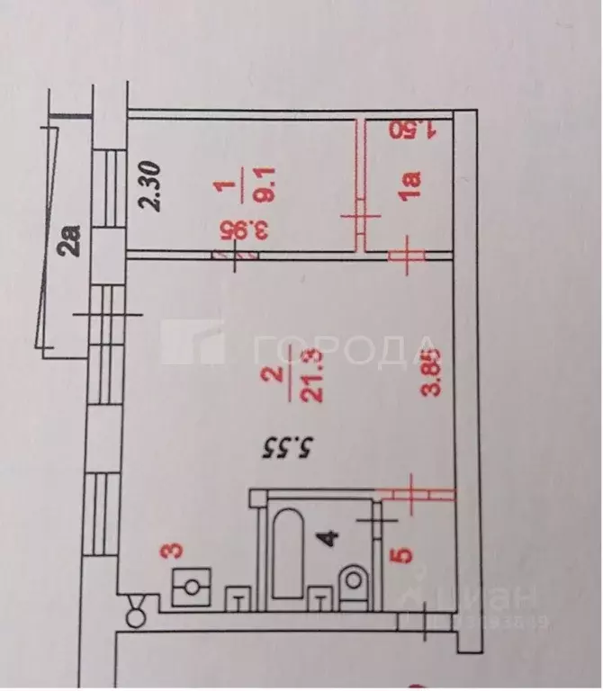 2-к кв. Москва ул. Новая Башиловка, 10 (43.1 м) - Фото 1