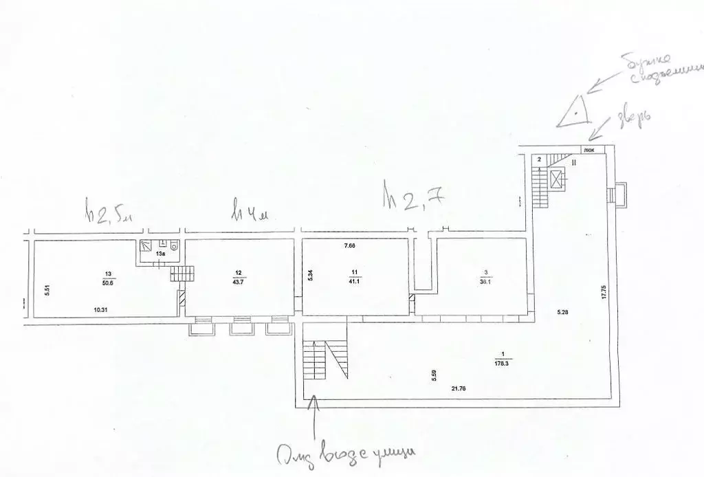 Помещение свободного назначения в Москва ул. Шаболовка, 25К2 (707 м) - Фото 2