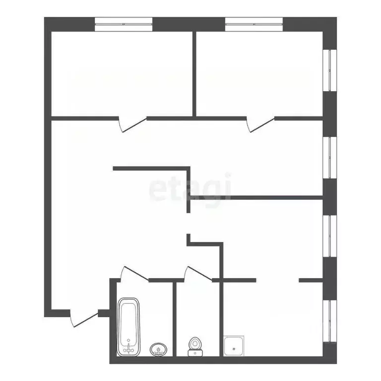 4-к кв. Красноярский край, Манско-Уярский округ, пос. Камарчага ул. ... - Фото 1