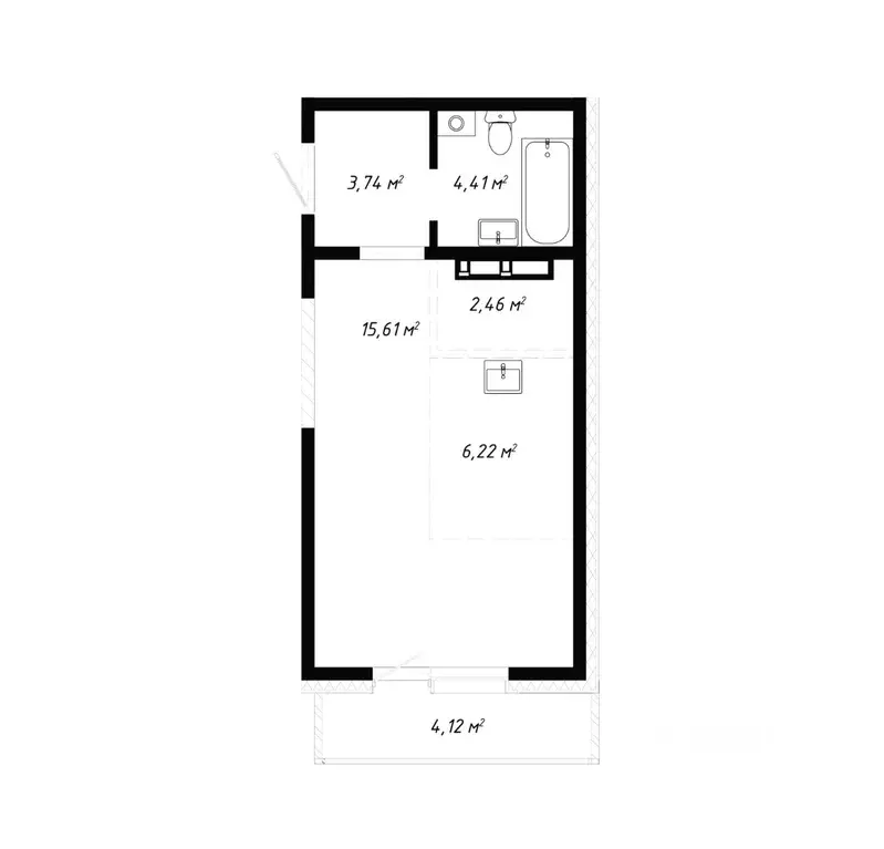 1-к кв. Иркутская область, Иркутск Правобережный округ, Кино жилой ... - Фото 1