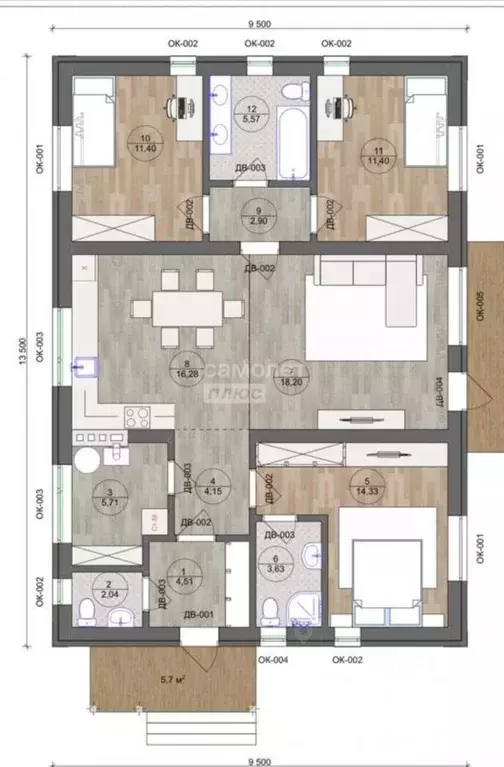 Дом в Калмыкия, Элиста ул. Байбагас-Батыра, 45 (105 м) - Фото 2