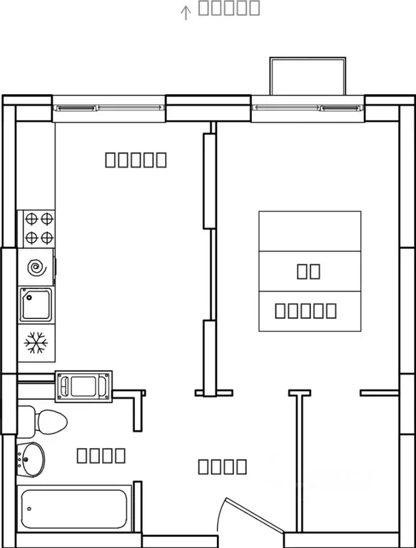 1-к кв. Московская область, Ленинский городской округ, д. Сапроново ... - Фото 1