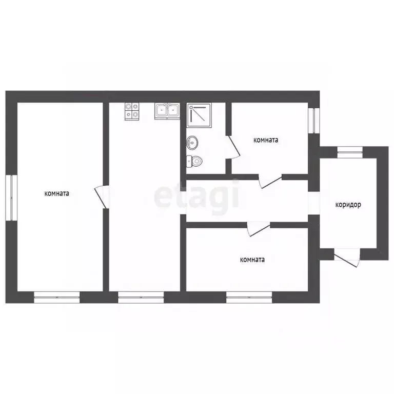 Дом в Московская область, Клин городской округ, д. Воронино 12 (70 м) - Фото 2