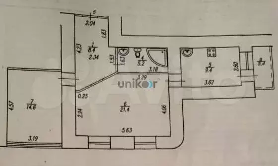 2-к. квартира, 60 м, 1/12 эт. - Фото 0