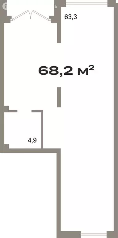 Помещение свободного назначения (68.2 м) - Фото 1