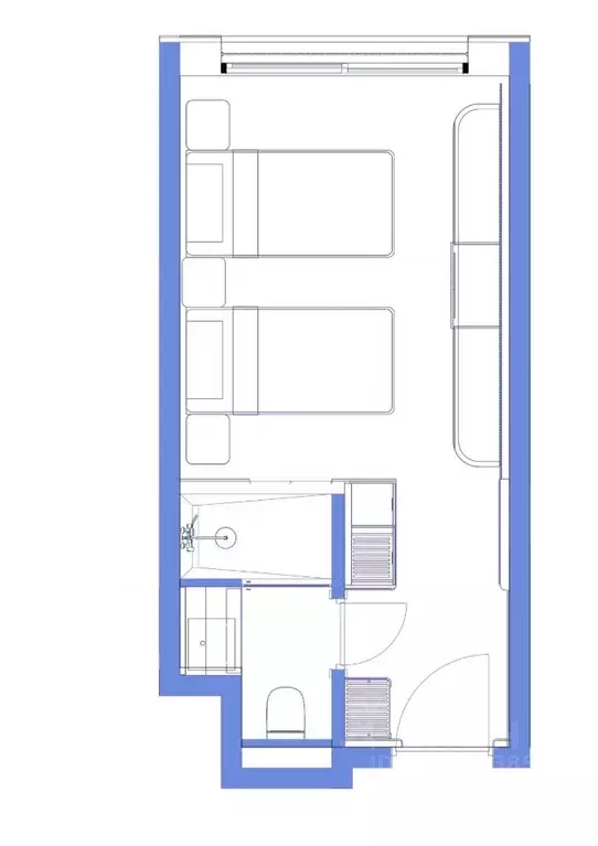 Студия Ставропольский край, Пятигорск ул. Леваневского, 3Д (22.0 м) - Фото 1