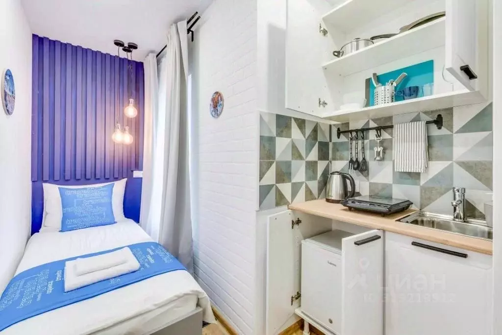 1-к кв. Санкт-Петербург Тележная ул., 13В (8.0 м) - Фото 0